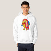 Parrot met rugzak hoodie (Voorkant volledig)
