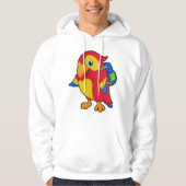 Parrot met rugzak hoodie (Voorkant)