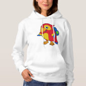 Parrot met rugzak hoodie (Voorkant)