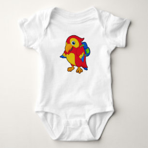 Parrot met rugzak romper