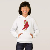 Parrot met Santa hat (Voorkant volledig)