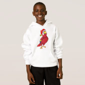 Parrot met Santa hat (Voorkant volledig)