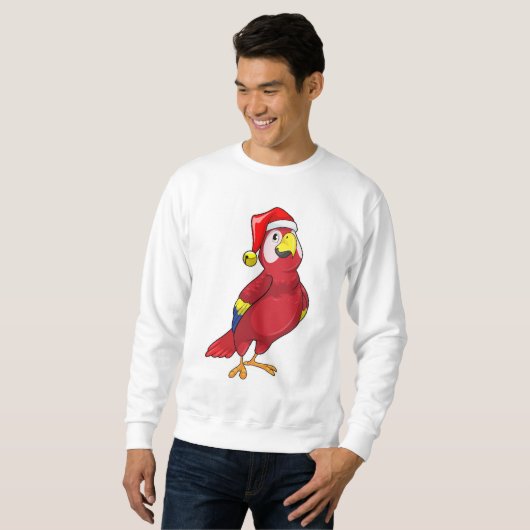 Parrot met Santa hat Trui (Voorkant volledig)