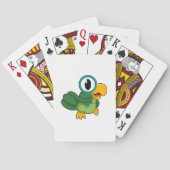 Parrot met vergrootglas pokerkaarten (Achterkant)
