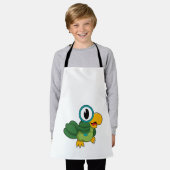 Parrot met vergrootglas schort (Gedragen)