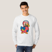 Parrot met vergrootglas t-shirt (Voorkant volledig)
