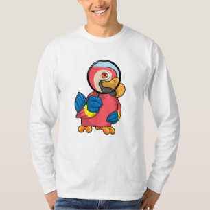Parrot met vergrootglas t-shirt