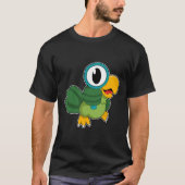 Parrot met vergrootglas t-shirt (Voorkant)