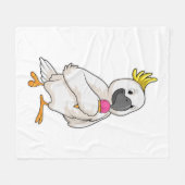 Parrot met wafelijs fleece deken (Voorkant (Horizontaal))