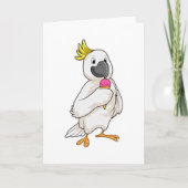 Parrot met wafelijs kaart (Voorkant)