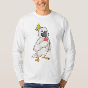 Parrot met wafelijs t-shirt