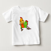 Parrot met worm (Voorkant)