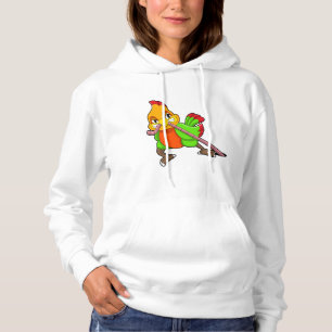 Parrot met worm hoodie