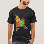 Parrot met worm t-shirt (Voorkant)