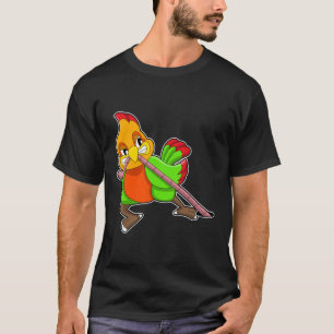 Parrot met worm t-shirt