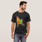 Parrot met worm t-shirt (Voorkant volledig)