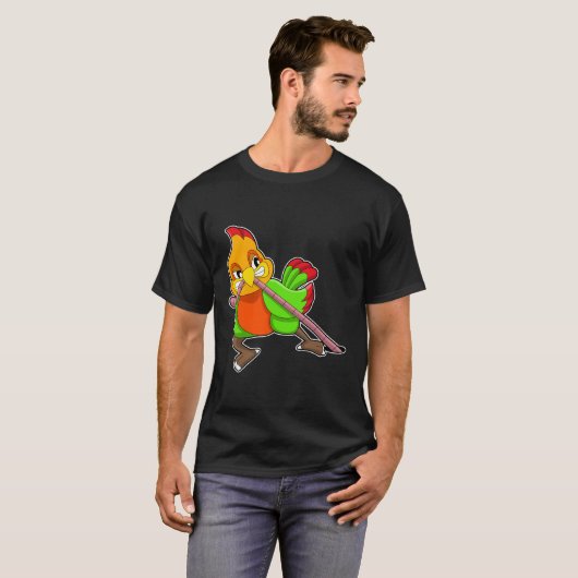 Parrot met worm t-shirt (Voorkant volledig)