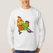 Parrot met worm t-shirt (Voorkant)