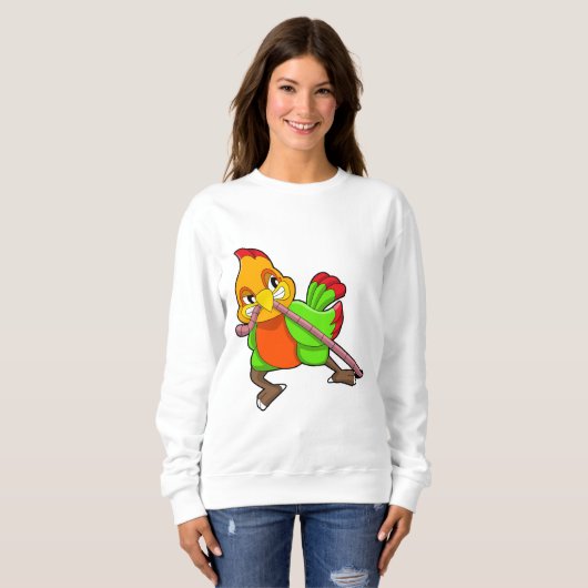 Parrot met worm trui (Voorkant volledig)