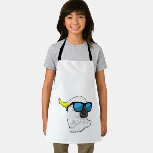 Parrot met zonnebril schort (Insitu)