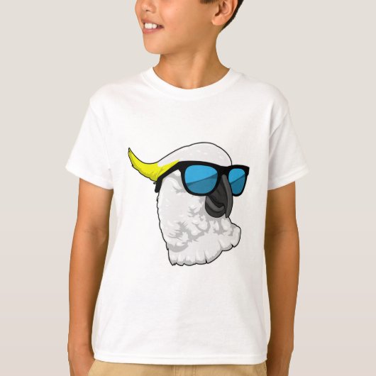 Parrot met zonnebril t-shirt (Voorkant)