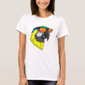 Parrot met zonnebril t-shirt (Voorkant)