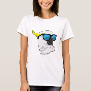 Parrot met zonnebril t-shirt