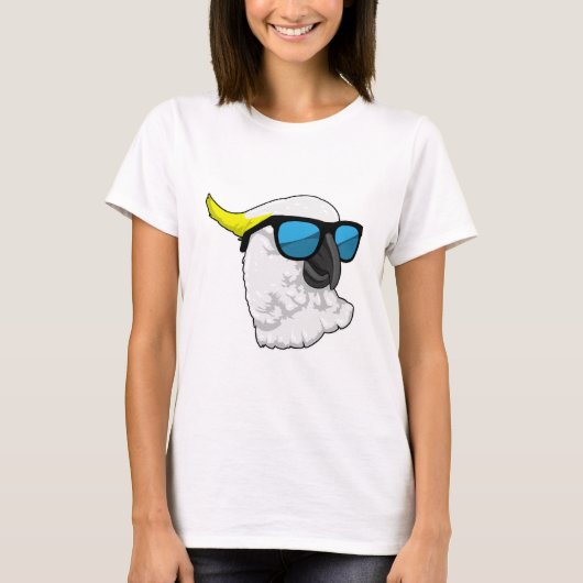 Parrot met zonnebril t-shirt (Voorkant)