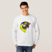 Parrot met zonnebril t-shirt (Voorkant volledig)