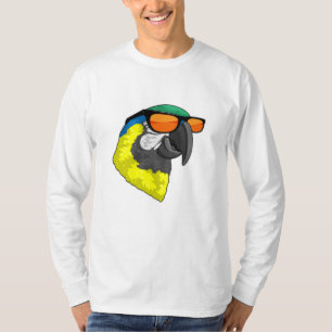 Parrot met zonnebril t-shirt