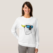 Parrot met zonnebril t-shirt (Voorkant volledig)