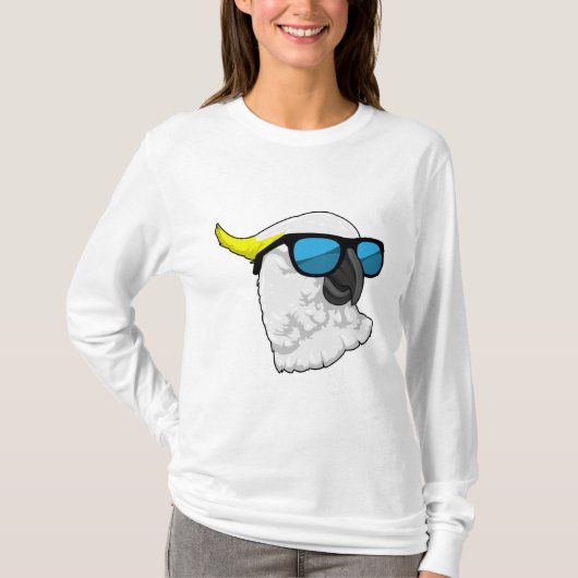 Parrot met zonnebril t-shirt (Voorkant)