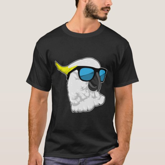 Parrot met zonnebril t-shirt (Voorkant)