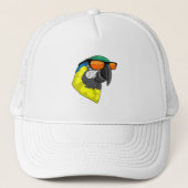 Parrot met zonnebril trucker pet (Voorkant)