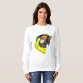 Parrot met zonnebril trui (Voorkant volledig)
