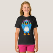 Parrot Musician Hoofdtelefoon Muziek T-shirt (Voorkant volledig)