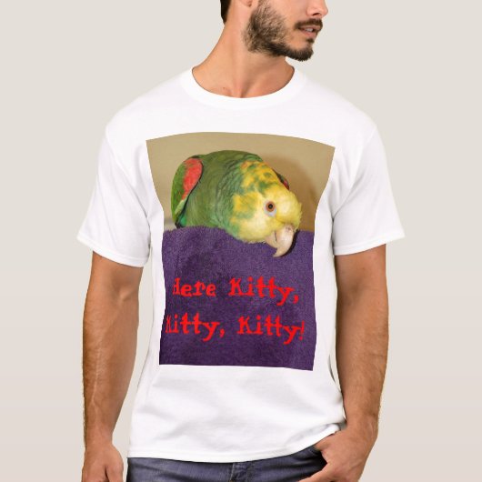 Parrot noemt zijn mens. t-shirt (Voorkant)