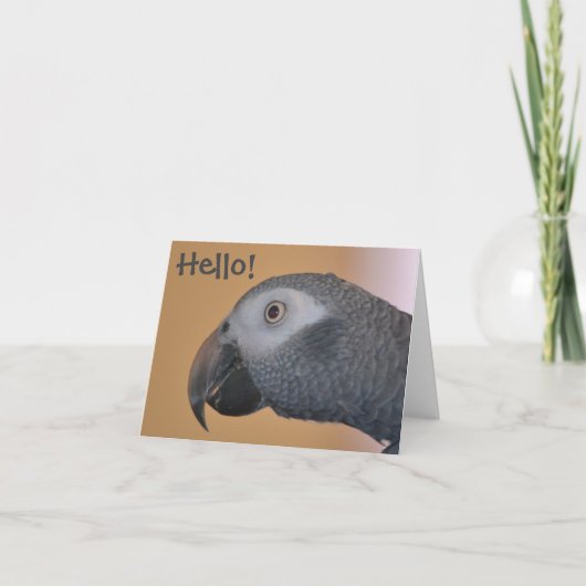 Parrot Note Card Kaart (Voorkant)
