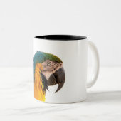 Parrot Notes Tweekleurige Koffiemok (Voorkant rechts)