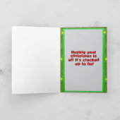 Parrot Nutcracker Christmas Card Kaart (Binnen)