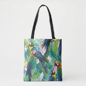 Parrot Oerwoud Bird Tote Bag (Voorkant)