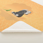 Parrot ontmoet een olifant Sherpa Blanket Sherpa Deken (3/4)