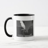 Parrot op de kandlestick B&W Mok (Links)