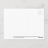 Parrot op de Tak, bloeiende Roos Struik, Jakuchu Briefkaart (Achterkant)