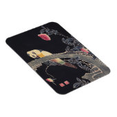 Parrot op de Tak, bloeiende Roos Struik, Jakuchu Magneet (Rechterzijde)