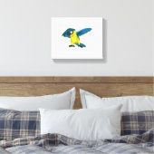 Parrot op Hip Hop Dance Dab Canvas Afdruk (Insitu (Slaapkamer))