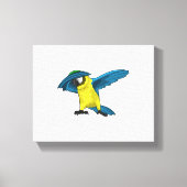 Parrot op Hip Hop Dance Dab Canvas Afdruk (Voorkant)
