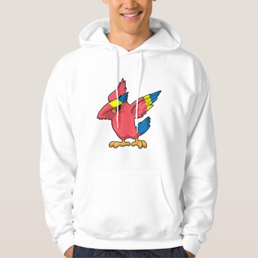Parrot op Hip Hop Dance Dab Hoodie (Voorkant)