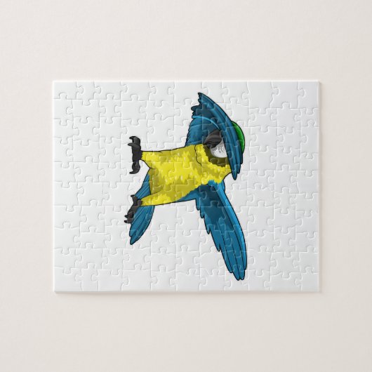 Parrot op Hip Hop Dance Dab Legpuzzel (Horizontaal)