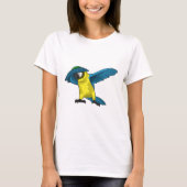 Parrot op Hip Hop Dance Dab T-shirt (Voorkant)